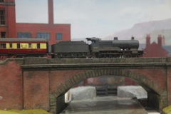 A Rochdale local passes Slattocks Top Lock